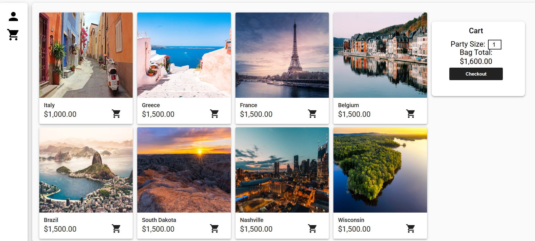 Full-Stack Travel Ecommerce Shop